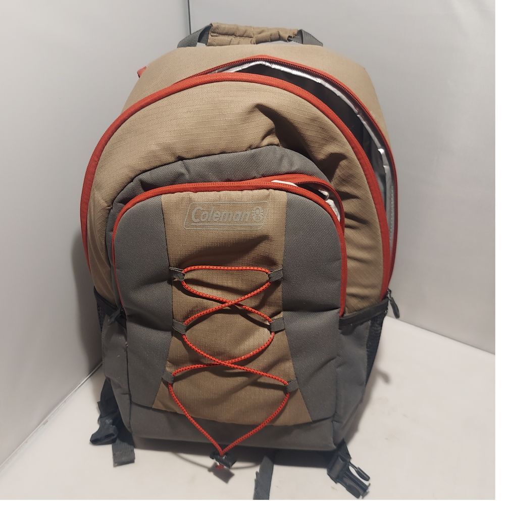 Coleman Soft Cooler Backpack 28-Can Leak-Proof Hiking Camping Sports Outdoor